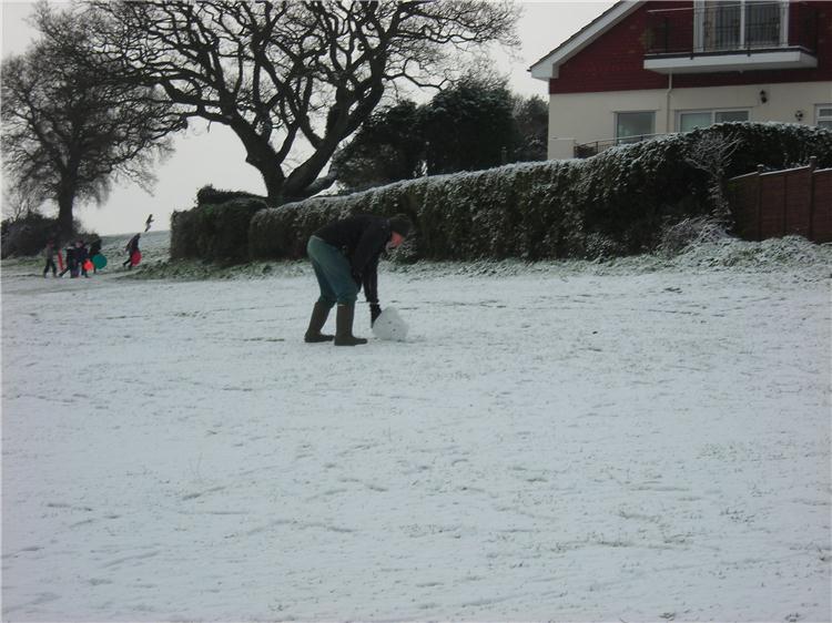 Having fun in the snow 2010.
