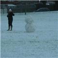 Building a Snowman at Sandy Lane 2010
