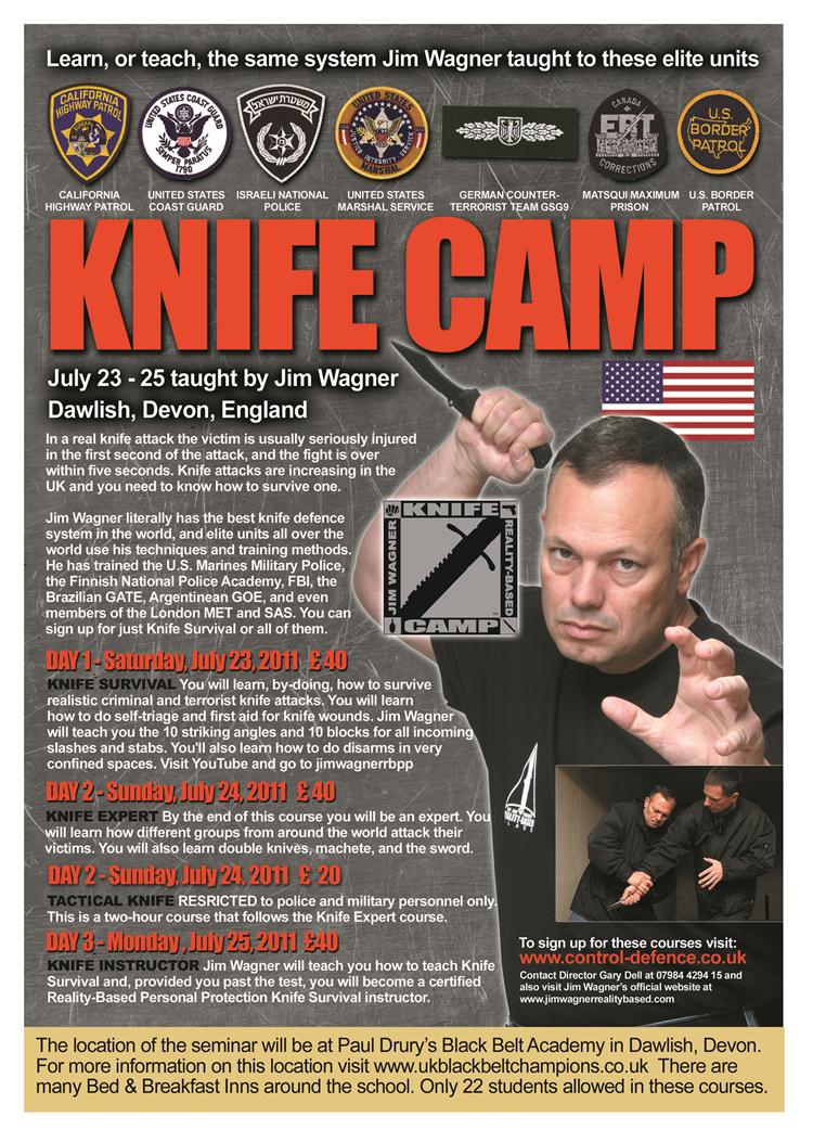 Jim Wagner's 3 Day 'Knife Camp' Course here in Dawlish