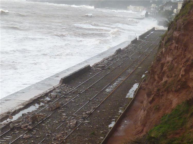 Rail Line Storm Damage
